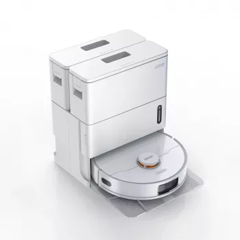 Robot aspirateur JONR T5 Pro Gen2 avec fonction lavage, blanc