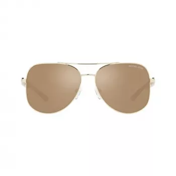 Lunettes de soleil pour femme Michael Kors MK11210147P58 (58/15/140 mm), verres gris polarisés, monture en acétate noire