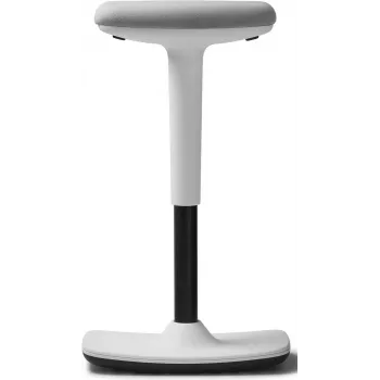 Fauteuil pivotant rembourré DAUPHIN Trendoffice to-swift, tissu polyester blanc, structure plastique blanche 9299KVWFWKVWS73GSR10UGS165031