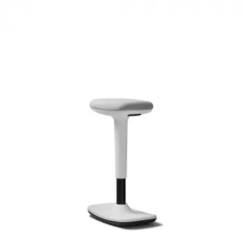Fauteuil pivotant rembourré DAUPHIN Trendoffice to-swift, tissu polyester blanc, structure plastique blanche 9299KVWFWKVWS73GSR10UGS165031