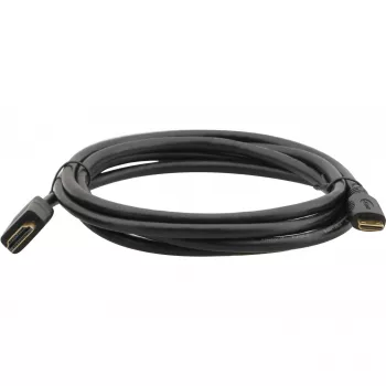 Câble HDMI haut débit avec Ethernet Kramer C-HM/HM/A-C-6, Mini HDMI Type-C mâle vers HDMI Type-A mâle, 1,8 m, noir 97-01115006