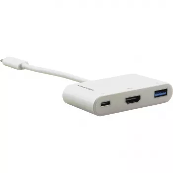 Adaptateur multiport USB-C Kramer ADC-U31C/M2 - HDMI 4K, USB-A, USB-C PD, 17 cm, blanc 99-97210004