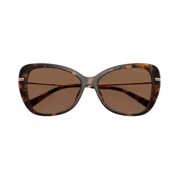 Lunettes de soleil pour femme Michael Kors MK2230U30063G, écaille foncée, verres dégradés marron, 56/16/140 mm