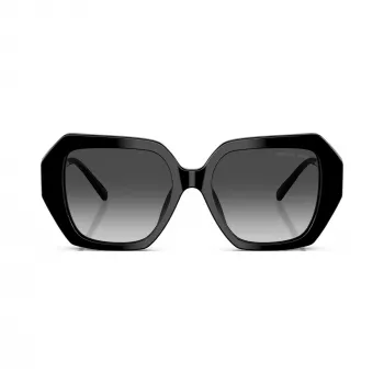 Lunettes de soleil œil de chat pour femme Michael Kors MK2232U30058G, noir/verres dégradés gris, 54 mm