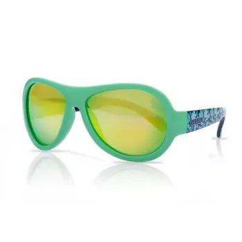 Lunettes de soleil junior à imprimé feuilles vertes SHADEZ SHZ 44 Designer pour enfants de 3 à 7 ans, UV400, incassables