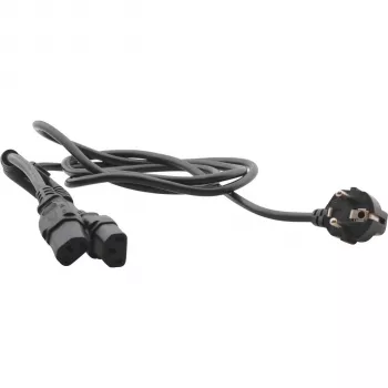 Câble d'alimentation secteur Kramer C-ACY/EU - CEE 7/7 vers IEC C13, 1,83 m, noir 91-000499