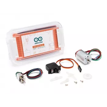 Moteur Arduino AKX00033 pour Engineering Kit R2 - moteur DC à balais 12 V, 6000 tr/min, arbre à méplat