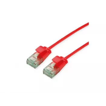 ROLINE RM Câble patch UTP Cat.6A Class EA Slim rouge 5 m 21.45.3417