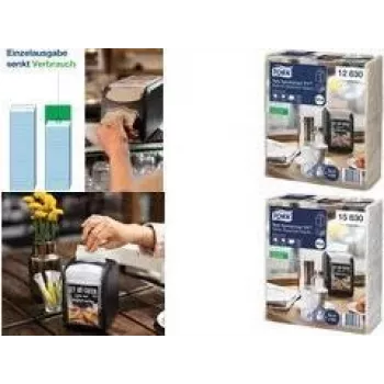 Tork Xpressnap Fit White Dispenser Napkins, 2-Ply, for N14 Dispenser System (15830)
