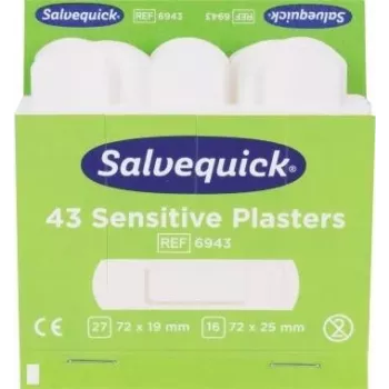 SÖHNGEN Salvequick Non-Woven Plaster Strips, 43 Pieces, Skin-Colored, Hypoallergenic, Latex-Free 1009943
