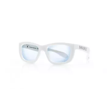 Lunettes de filtre lumière bleue pour enfants SHADEZ Blue Light White Teeny, 7-16 ans