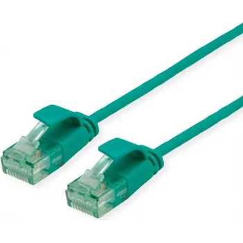ROLINE RM UTP Patch Cable Cat.6A/Class EA Slim Green 0.3m 21.45.3431