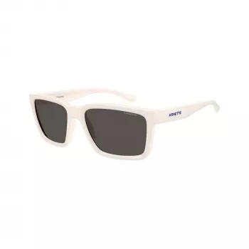 Arnette AN4346-296387 lunettes de soleil rectangulaires homme, monture noir mat, verres gris, 57-18-140 mm