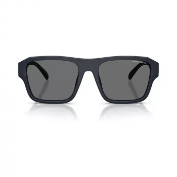 Armani Exchange AX4154SU-56 lunettes de soleil rectangulaires homme, monture noire, verres gris, 56mm