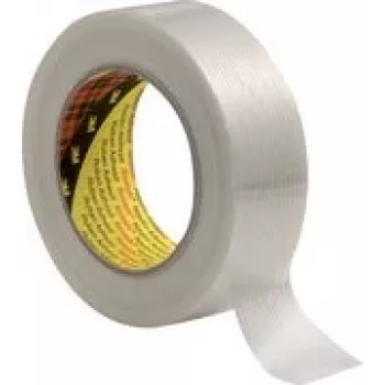 Ruban filament 3M Scotch 8956, transparent, 50 mm x 50 m, épaisseur 0,131 mm, support film PP, 1 rouleau 89565050