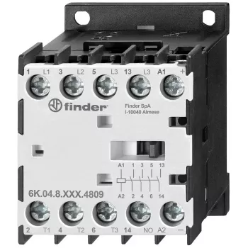 Mini contacteur industriel Finder 4 kW bobine 24 V DC (6K.04.9.024.4709)