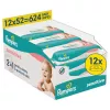 Lingettes bébé Pampers Sensitive, 12 paquets, 624 pièces