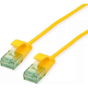ROLINE RM UTP Patch Cable Cat.6A Class EA Slim Yellow 0.3m 21.45.3421