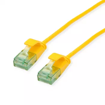 ROLINE RM UTP Patch Cable Cat.6A Class EA Slim Yellow 0.3m 21.45.3421