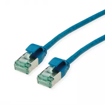 ROLINE RM U/FTP Cat.6A Slim Patch Cable, Blue, 1m 21.45.3343