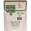 Evergreen plaque de polystyrène 300 mm x 150 mm x 0,13 mm, blanche, lot de 3 (9009)