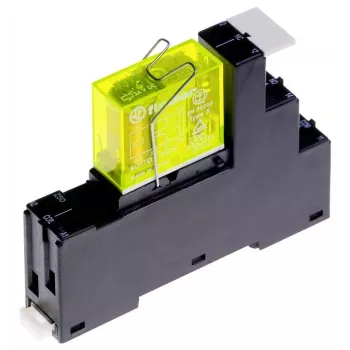 Relais Finder 48.12.9.024.5050M 24V DC DPDT 8A enfichable