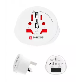 Adaptateur de voyage universel SKROSS avec câble Micro-USB (1.500225C-E)