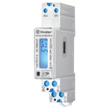 Compteur d'énergie alternatif numérique monophasé Finder 7M.24.8.230.0310 40 A conforme MID