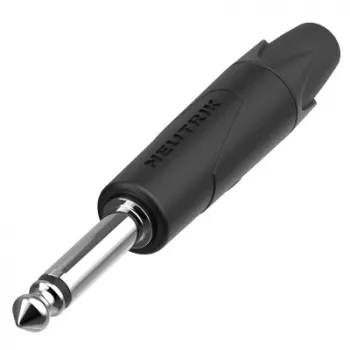 Neutrik NP2XX-NI-0 fiche jack 6,35 mm 2 pôles, contacts nickelés, terminaison à souder