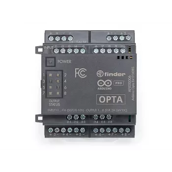 Module d'extension Arduino Pro Opta Ext D1608S, 16 entrées de tension programmables, 8 relais statiques 24 V DC 2 A (AFX00006)