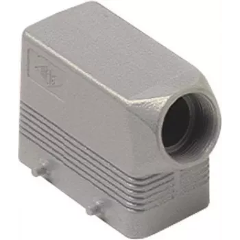 Boîtier capot en aluminium moulé sous pression ILME MHO16.25, taille 77.27, entrée latérale, filetage M25, verrouillage à 4 vis, gris