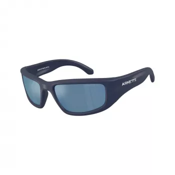 Lunettes de soleil homme rectangulaires Arnette AN4358 275922, monture noir mat, verres gris, 58mm