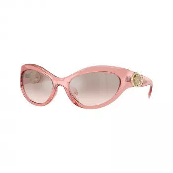 Lunettes de soleil femme Versace VE4485 - monture havane marron, verres dégradés marron, 59mm VE4485-53228Z