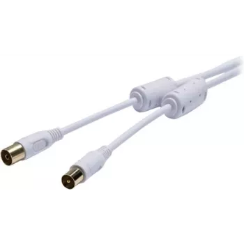 Câble de raccordement d'antenne SAT Vivanco 10 m blanc VVAN75FEDBGW