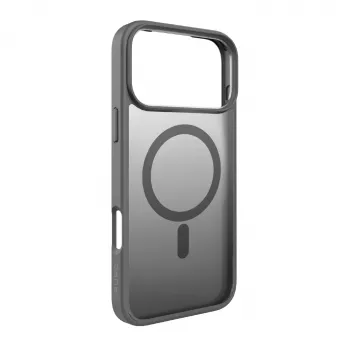 Coque arrière PURO pour Apple iPhone 17 Pro Max, TPU gris, compatible MagSafe