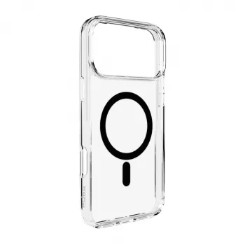 Coque de protection PURO Cover pour Apple iPhone 17 Pro transparent noir compatible MagSafe
