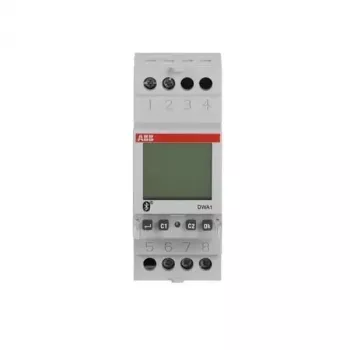 Horloge programmable astronomique numérique Bluetooth ABB DWA1, 1 canal, rail DIN, 230 V AC, 16 A 2CSM222511R1000