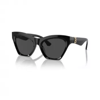 Lunettes de soleil femme Burberry BE4420U300187, monture noire, verres gris foncé, 55 mm