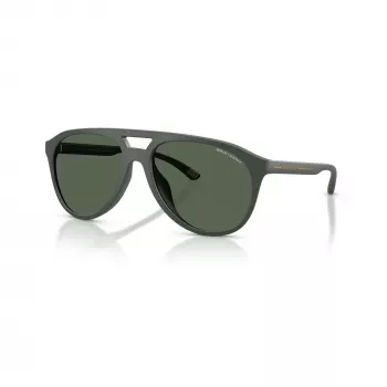 Lunettes de soleil homme Armani Exchange AX4156SU 83777, noir mat/gris foncé, 59 mm