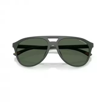 Lunettes de soleil homme Armani Exchange AX4156SU 83777, noir mat/gris foncé, 59 mm