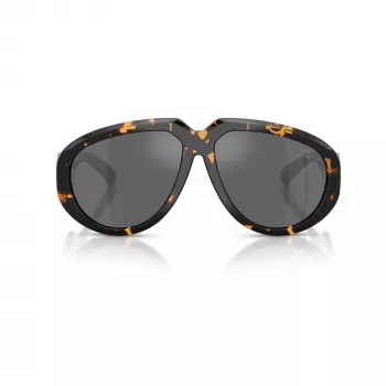 Lunettes de soleil femme Burberry BE4479U, cat eye, monture havane clair, verres dégradés gris, 58 mm BE4479U41066G