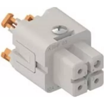 Insert femelle ILME CKSHF03 3P+PE argent SQUICH 10 A 400 V