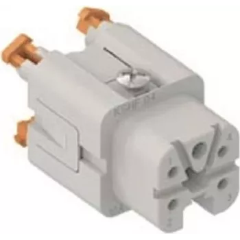 Insert femelle ILME CKSHF04 4P+PE argent SQUICH 10 A 400 V taille 21.21