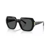Lunettes de soleil femme VOGUE VO5612SBW4487 carrées noir/gris 55 mm