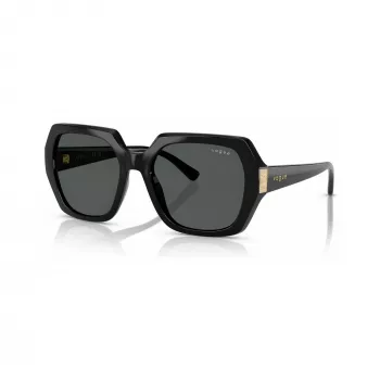 Lunettes de soleil femme VOGUE VO5612SBW4487 carrées noir/gris 55 mm