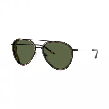 Lunettes de soleil homme Emporio Armani EA2163-300171 rectangulaires noir/gris 56 mm