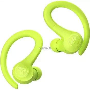 Écouteurs sans fil JLab GO Air Sport avec crochets d'oreille, Bluetooth 5.1, IP55 résistant à la transpiration, batterie 32 heures, jaunes IEUEBGAIRSPRTRYEL124