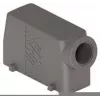 ILME TMAO24.40 capot grande hauteur, taille 24B, entrée latérale M40, verrouillage à 4 vis, aluminium moulé sous pression, RAL 7040