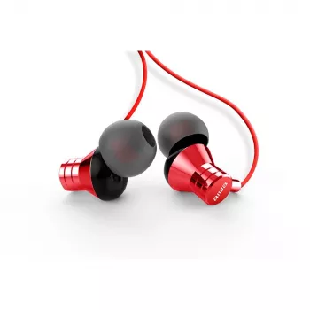 AIWA ESTM-50USB-C/RD Écouteurs stéréo intra-auriculaires avec microphone, USB, rouge