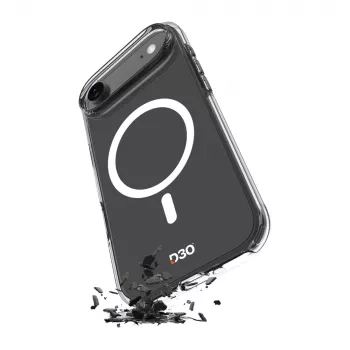 PURO Impact Clear D3O Bio Étui pour Apple iPhone Air, compatible MagSafe, transparent (PUIPC1766IMPCLD3OTR)